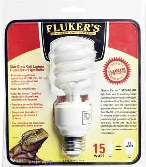 Fluker s Sun Glow Coil Bulb 5.0 UV Bulb 20 Watts For Cheap