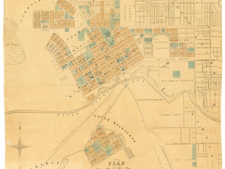 1854 Plan of the City of Melbourne Online