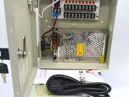 Power Supply Box for CCTV Cameras 12V 5 AMP 9 Port (DP1208-5A) Online