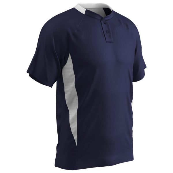 Clean-Up 2-Button 2-Color Moisture Wicking Jersey, Adult Fashion