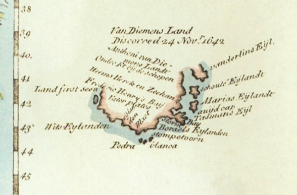 1744 Map of Australia Discount