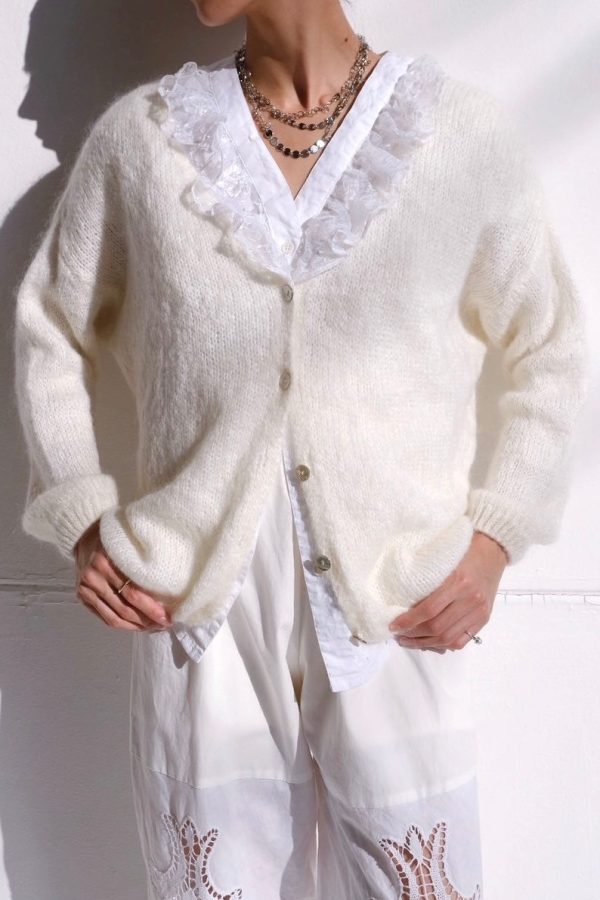 mohair knit cardigan Fashion