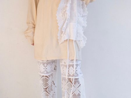 cotton lace stole Online