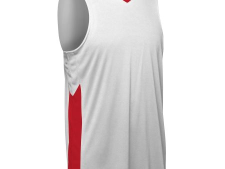 Icon 2 Color V-Neck Moisture Wicking Men s Basketball Jersey on Sale