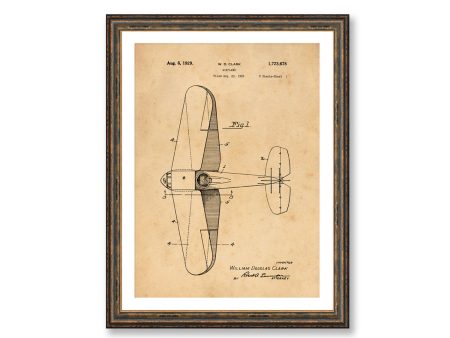 Airplane Patent Vintage Illustrations  Industrial Decorative Print BUY 3 Get 4th PRINT FREE Online now