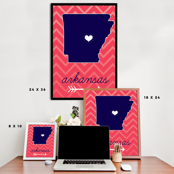 Arkansas State Chevron Pattern Fashion