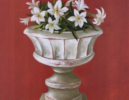 White Flowers In Glass Pot Cheap