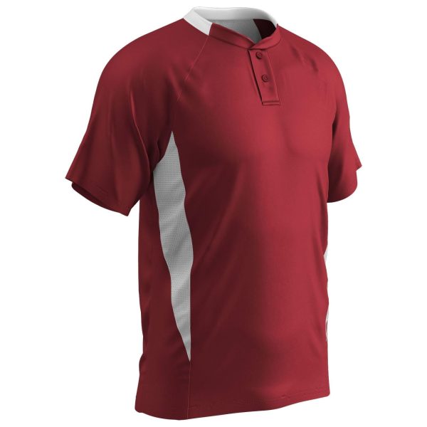 Clean-Up 2-Button 2-Color Moisture Wicking Jersey, Adult Fashion