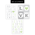 ABC I Love You - Set of 3 Prints Fashion