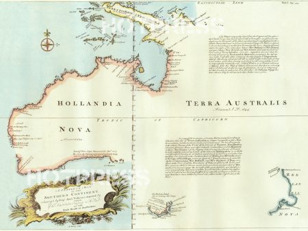 1744 Map of Australia Discount