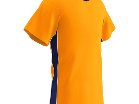 Header Boys Soccer Jersey, 2 Color Trim with Piping V-Neck, youth Hot on Sale