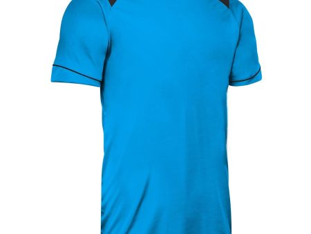 Attacker Men s Soccer Jersey, Moisture Wicking 2 Color Shoulder Trim Adult For Sale