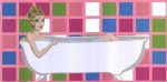 Girl In Bathtub With Squares Online now