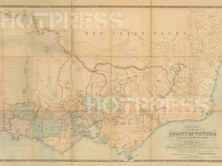 1856 Map of the Colony of Victoria Online now