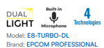 DUAL LIGHT Camera (IR + WHITE LIGHT)   2 Megapixel TurboHD Dome (1080p)   White Light 20 m   106° Wide Angle   2.8 mm Lens   30 m IR EXIR   Outdoor IP67   4 Technologies   Integrated Microphone Online Sale