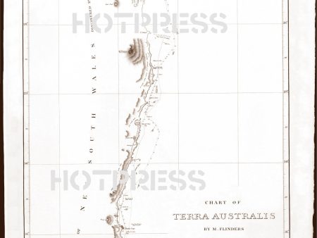 1814 Chart of the East Coast of Terra Australis, Sheet 2 Hot on Sale