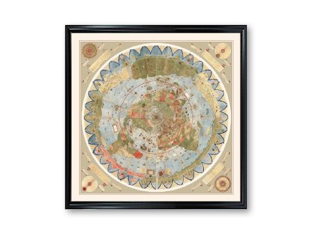 Vintage Earth Map 14th Century World Map Poster Print on Matte Photo Paper Decorative Antique Wall Decor Online Sale