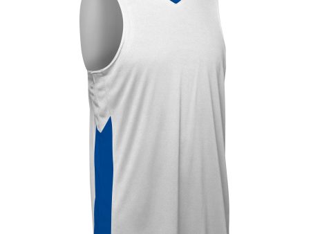 Icon 2 Color V-Neck Moisture Wicking Boys Basketball Jersey Cheap