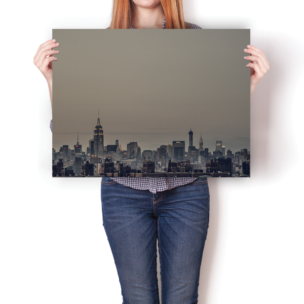 New York City Overcast Skyline Online Sale