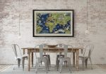 Air France Map Poster Print Vintage Wall Decor Antique European City Map Online