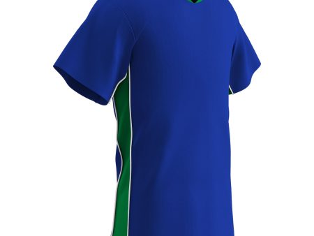 Header Men s Soccer Jersey, 2 Color Trim with Piping V-Neck, Adult Sale