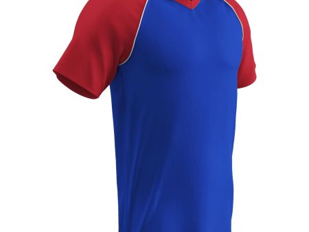 Bunt 3 Color V-Neck Major Team Baseball Jersey, Kids For Cheap