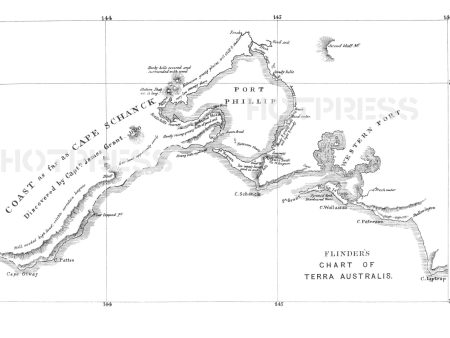 1802 Matthew Flinders Map of Port Phillip Online Sale