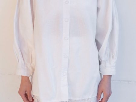 frill collar  blouse Online Hot Sale