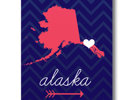 Alaska State Chevron Pattern Fashion