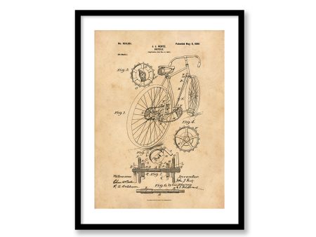 Bicylce Patent Vintage Illustrations Industrial Decorative Print Kids Art BUY 3 Get 4th PRINT FREE Sale