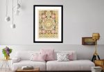 Zodiac Map Vintage Celestial Astrological Constellation Poster Matte Paper Print Fashion