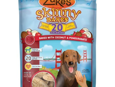 Zuke s Skinny Bakes 20s Coconut & Pomegranate Dog Treats 10oz Hot on Sale