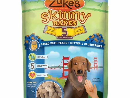 Zuke s Skinny Bakes 5s Peanut Butter & Blueberries Dog Treats 12oz For Discount