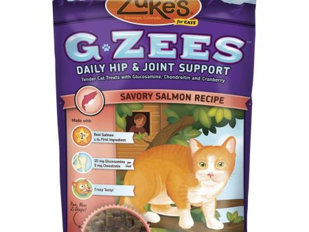 Zuke s Cat G-Zees Daily Hip & Joint Support Savory Salmon Cat Treats 3oz For Cheap