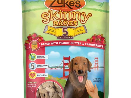 Zuke s Skinny Bakes 5s Peanut Butter & Cranberries Dog Treats 12oz Fashion