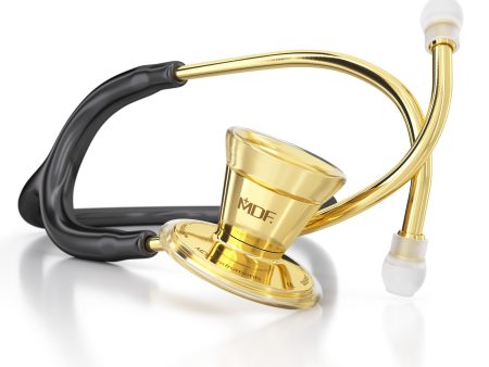 ProCardial® Stainless Steel Cardiology Stethoscope - Black Gold Online now