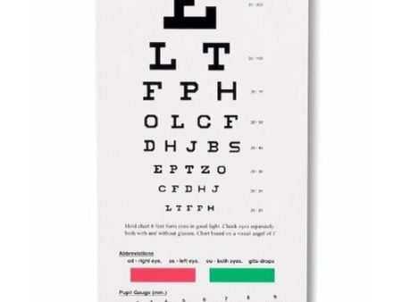 Snellen Pocket Eye Chart Online Sale