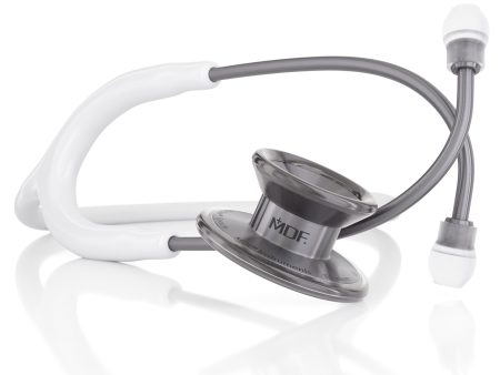 MD One® Epoch® Titanium Adult Stethoscope - White Metalika Online